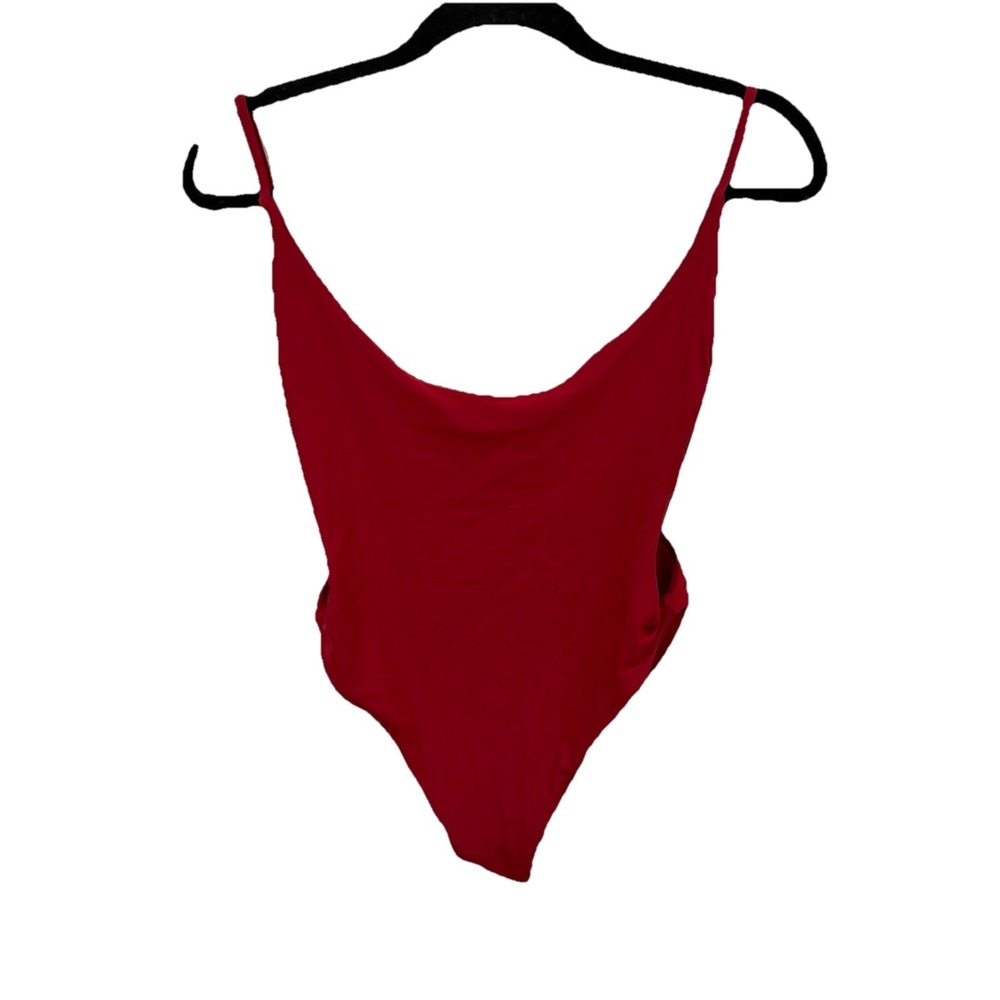 Women's Po Swim By Ava Frati Red‎ Swimsuit One Piece Swim  Small S